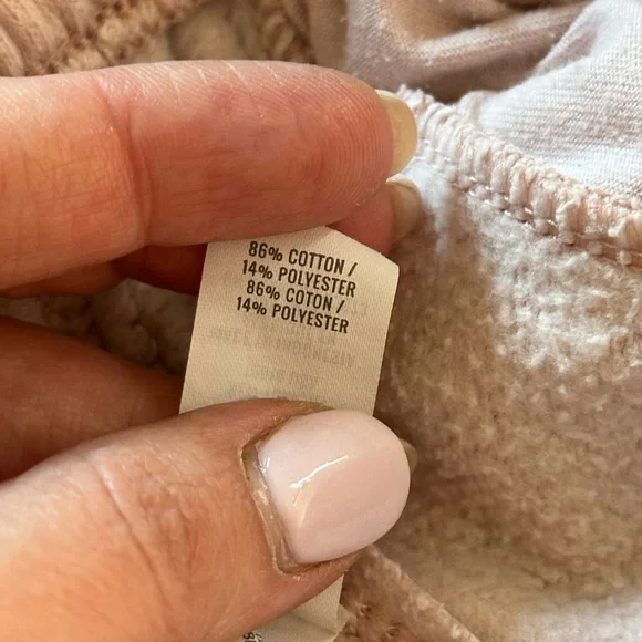 Sz S Aerie jogger sweatpants baby pink rose blush elastic waits pockets - Picture 7 of 8